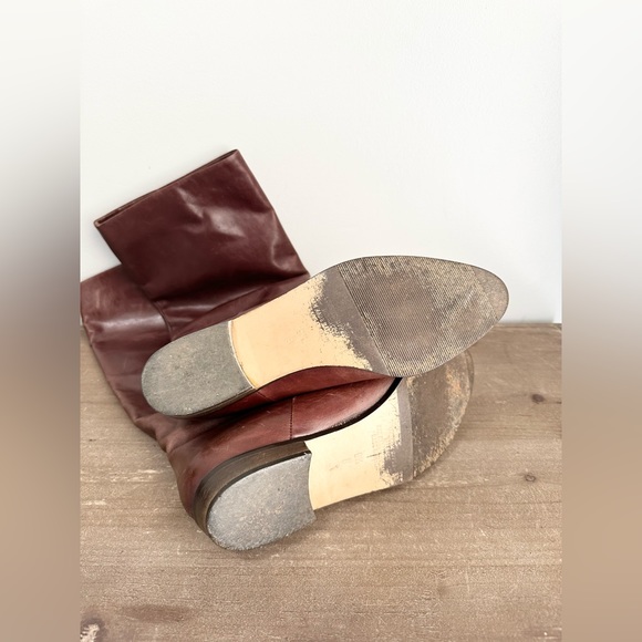 The J. Peterman Company Brown Leather Riding Boots Size 9.5 - Picture 7 of 8